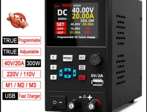 BSIDE DC 실험실 규제 전원 공급 장치 프로그래밍 가능 30V/10A 40V/20A 조정 가능한 벤치 스위치 사전 설정 전류 안정기 ON/OFF