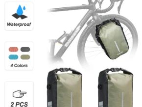 Rhinowalk 2 Pcs 자전거 포크 가방 퀵 릴리스 방수 4L 6L 사이클링 자전거 앞 팩 마운트 전기 스쿠터 차량 가방