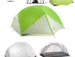 네이처하이크 Mongar 2 텐트 초경량 방수 20D 나일론 더블 레이어 전문 캠핑 하이킹 모험 텐트 2인용