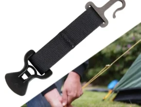더블 도어 텐트 로프 텐셔너 스테인레스 스틸 천막 후크 캠핑 텐트 버클 나일론 윈드 로프 텐트 로프 홀더 하이킹 등산