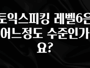 간단소식 토익스피킹 레벨6은 어느정도 수준인가요? 지금 소개할게요
