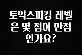 당장 친구에게 알려야 할 토익스피킹 레벨은 몇 점이 만점인가요? 알짜배기만 골라가세요