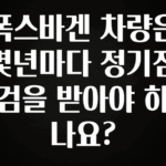 꾸준한 인기 폭스바겐 차량은 몇년마다 정기점검을 받아야 하나요? 리뷰가 많습니다
