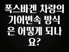 모두가 궁금해 했던 폭스바겐 차량의 기어변속 방식은 어떻게 되나요? 알려드립니다