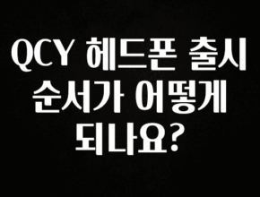 간편확인 QCY 헤드폰 출시 순서가 어떻게 되나요? 30초면 확인 가능합니다