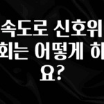 사랑을 담은 고속도로 신호위반 조회는 어떻게 하나요? 리뷰가 많습니다