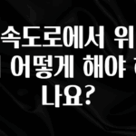 기가막히게 준비한 고속도로에서 위반시 어떻게 해야 하나요? 실시간 리뷰입니다