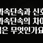 인플루언서가 공개한 과속단속과 신호과속단속의 차이점은 무엇인가요? 요약본만 확인해보세요