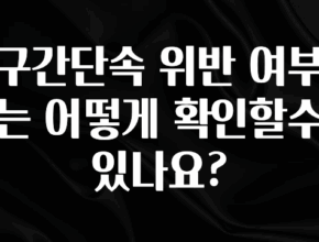 재구매율 1위 구간단속 위반 여부는 어떻게 확인할수 있나요? 지금 소개할게요
