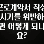 유튜브에서 난리난 정보 근로계약서 작성 시기를 위반하면 어떻게 되나요? 30초면 확인 가능합니다