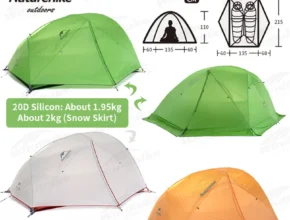 합리적인 가격 2025&nbsp;요즘 sns에서 난리난 네이처하이크 스타 리버 캠핑 텐트 초경량 휴대용 2인 텐트 20D 실리콘 야외 하이킹 4계절 텐트(무료 매트 포함)&nbsp; 리뷰 최다로 엄선된 최고의 제품을 소개합니다.