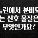 무조건 이득인 뉴런에서 분비되는 신호 물질은 무엇인가요? 추천드릴게요