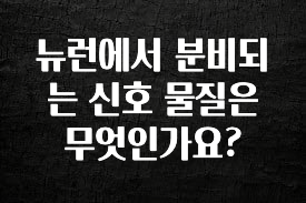 무조건 이득인 뉴런에서 분비되는 신호 물질은 무엇인가요? 추천드릴게요