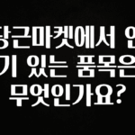 유튜브에서 난리난 정보 당근마켓에서 인기 있는 품목은 무엇인가요? 실시간 리뷰입니다