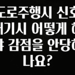 주목 도로주행시 신호 대기시 어떻게 해야 감점을 안당하나요? 요약본만 확인해보세요