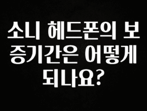 검색량 증가한 소니 헤드폰의 보증기간은 어떻게 되나요? 리뷰가 많습니다