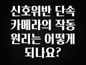 바로확인해야 할 소식 신호위반 단속 카메라의 작동 원리는 어떻게 되나요? 바로 소개합니다.