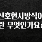 요즘 “다” 여기서 한대 신호현시방식이란 무엇인가요? 알려드릴게요