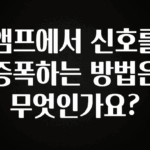 간단정보 앰프에서 신호를 증폭하는 방법은 무엇인가요? 확인 부탁드립니다