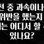 MZ세대 “주목” 운전 중 과속이나 신호위반을 했는지 조회는 어디서 할 수 있나요? 실간 리뷰