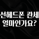이건 “참을 수 없다” 유선헤드폰 관세는 얼마인가요? 알려드립니다