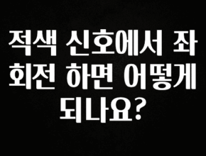 금주의 인기 적색 신호에서 좌회전 하면 어떻게 되나요? 소개합니다