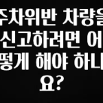 종.결.판 주차위반 차량을 신고하려면 어떻게 해야 하나요? 30초면 확인 가능합니다