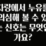 빠르게 확인 하세요! 차량에서 누유를 의심해 볼 수 있는 신호는 무엇인가요? 알려드립니다