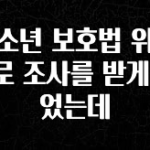 정성을 다하는 청소년 보호법 위반으로 조사를 받게 되었는데 업데이트된 소식입니다