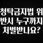 무료 배포Event 청탁금지법 위반시 누구까지 처벌받나요? 실사용 후기