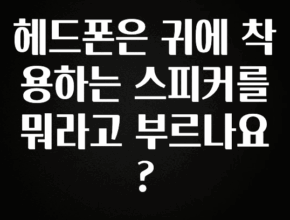 sns소식 헤드폰은 귀에 착용하는 스피커를 뭐라고 부르나요? 지금 소개할게요