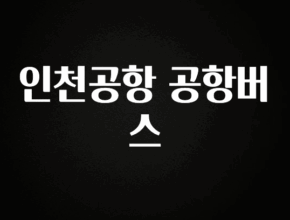 빠르게 확인 하세요! 인천공항 공항버스 요약본만 확인해보세요