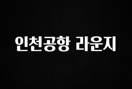 우리도 이렇게 하자 인천공항 라운지 실시간 리뷰입니다