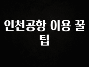 찐공개 인천공항 이용 꿀팁 전해드립니다