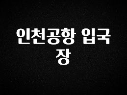 지금 당장 “이거” 확인 인천공항 입국장 요약본만 확인해보세요
