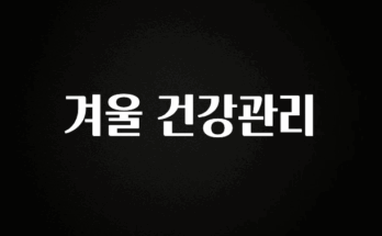 간단소식 겨울 건강관리 리뷰 해보겠습니다
