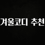 간단소식 겨울코디 추천 바로 클릭