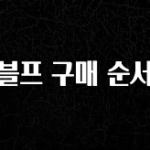 지금 바로 공개 블프 구매 순서 궁금하신가요?