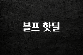 안보면 손해인 이유? 블프 핫딜 추천드릴게요