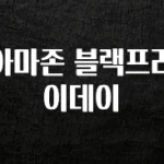 종.결.판 아마존 블랙프라이데이 지금 소개할게요
