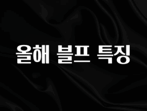 정성을 담은 올해 블프 특징 전합니다
