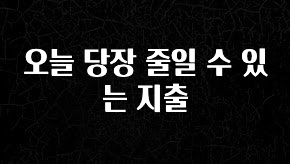 유튜브에서 난리난 정보 오늘 당장 줄일 수 있는 지출 확인해보세요