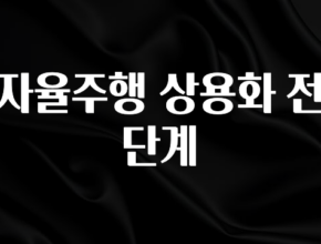 올해 이렇게 바뀌었다고? 자율주행 상용화 전 단계 잠깐 확인해보세요