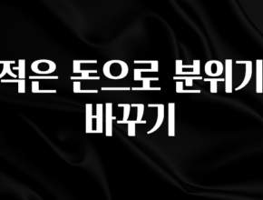 추가정보 적은 돈으로 분위기 바꾸기 리뷰 해보겠습니다