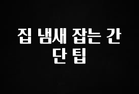 리뷰 좋은 집 냄새 잡는 간단 팁 궁금하신가요?