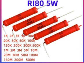 알뜰살뜰 2026&nbsp;요즘 sns에서 난리난 3 5 10PCS RI80 5W 1K –500M 옴 5% 고전압 저항기 100M 150M 200M 500M 두꺼운 필름 비유도 저항기 HVR80AH5009&nbsp; 리뷰 최다로 엄선된 최고의 제품을 소개합니다.